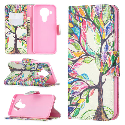 Pattern Printing Magnetic PU Leather Stand Wallet Phone Case Shell for Nokia 5.4