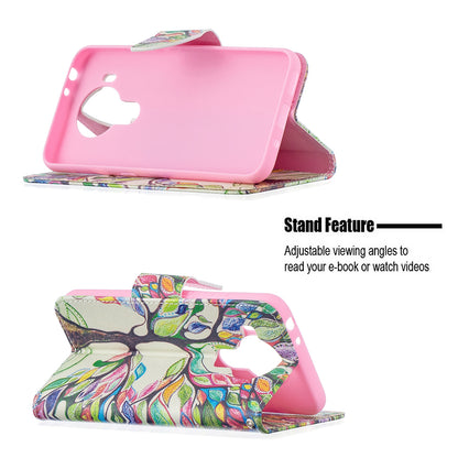 Pattern Printing Magnetic PU Leather Stand Wallet Phone Case Shell for Nokia 5.4