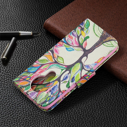 Pattern Printing Magnetic PU Leather Stand Wallet Phone Case Shell for Nokia 5.4