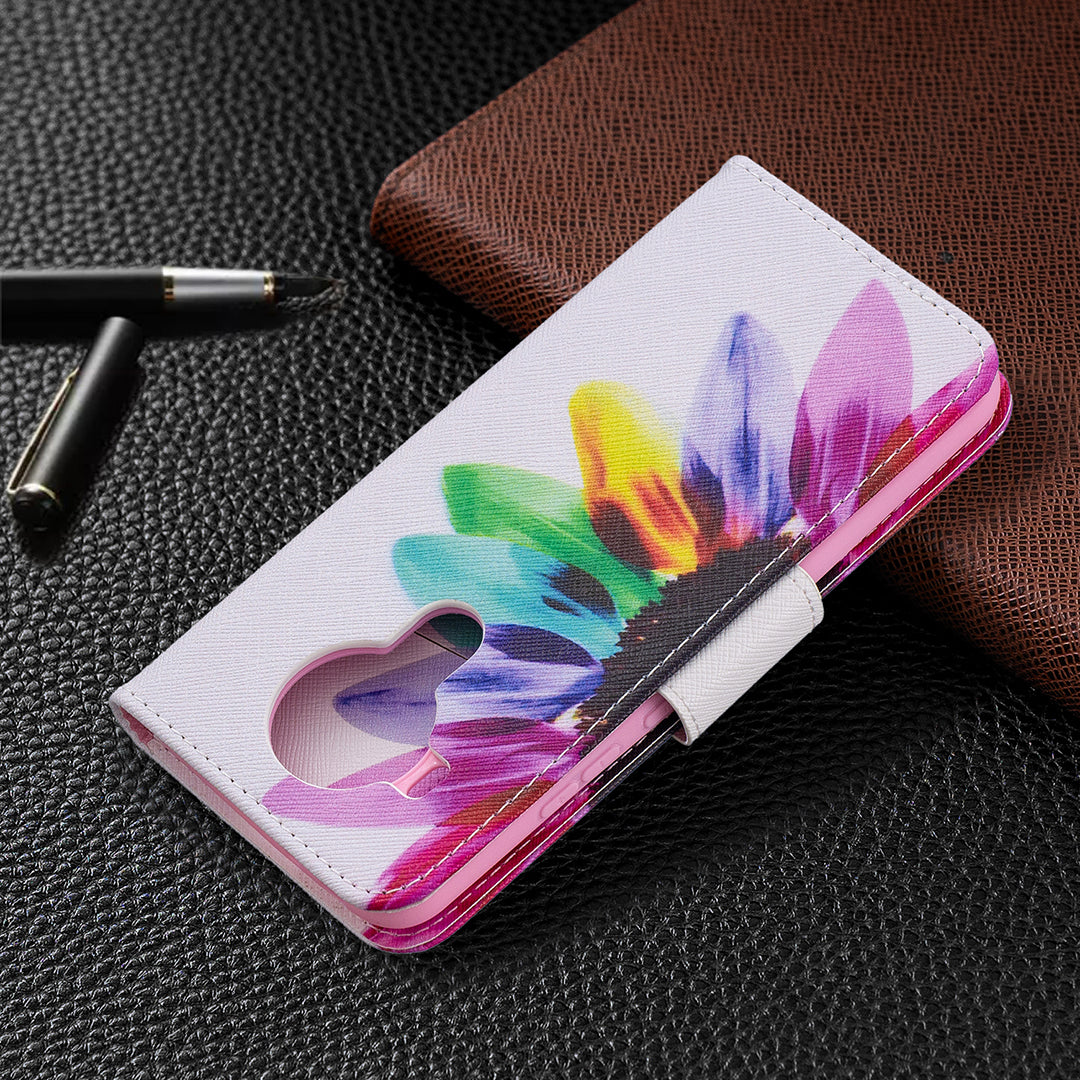 Pattern Printing Magnetic PU Leather Stand Wallet Phone Case Shell for Nokia 5.4