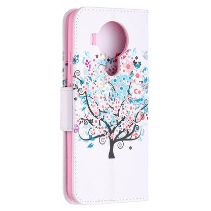 Pattern Printing Magnetic PU Leather Stand Wallet Phone Case Shell for Nokia 5.4