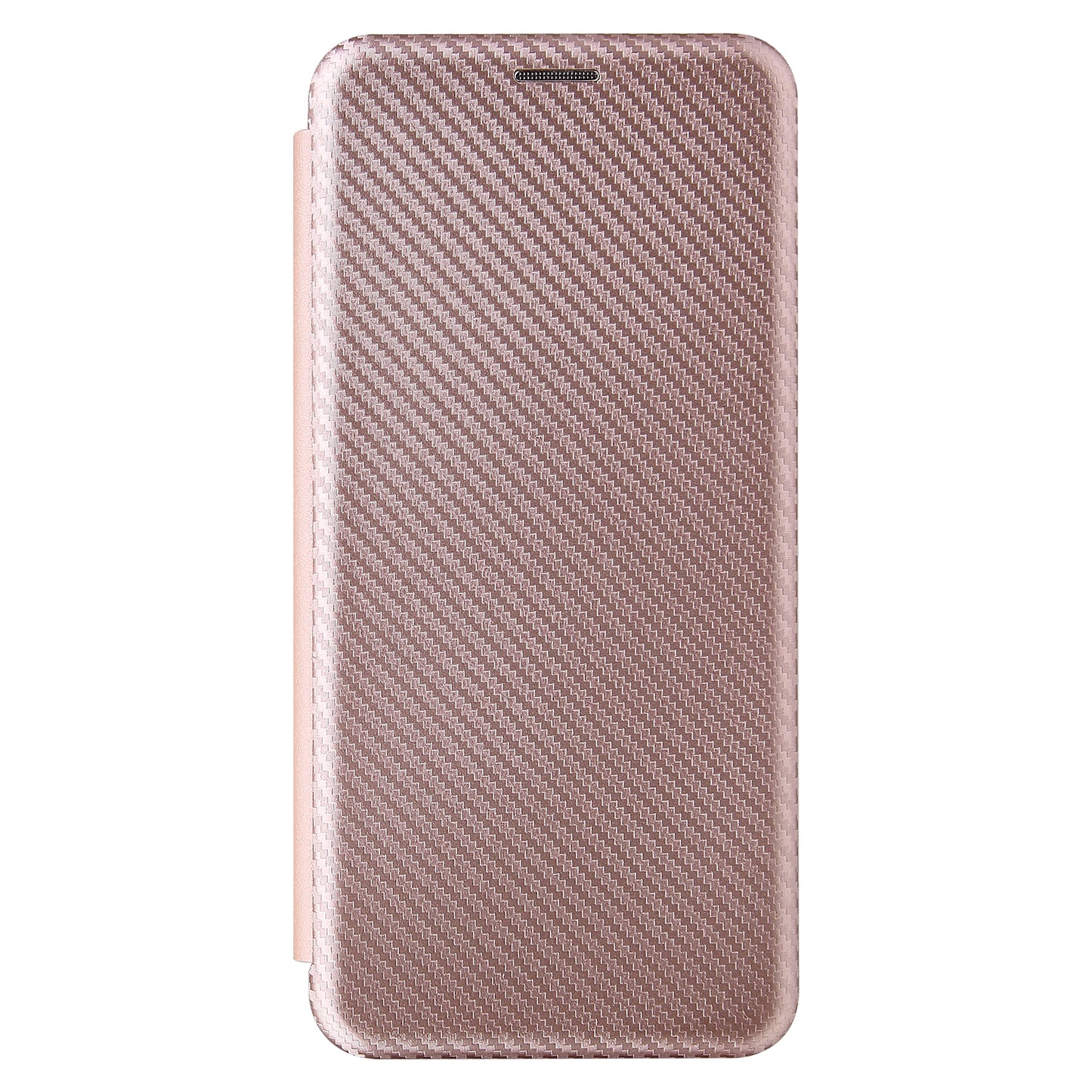Anti-Scratch Carbon Fiber Texture Auto-absorbed Card Holder Cover Case for Nokia 6.3 / G10 / G20