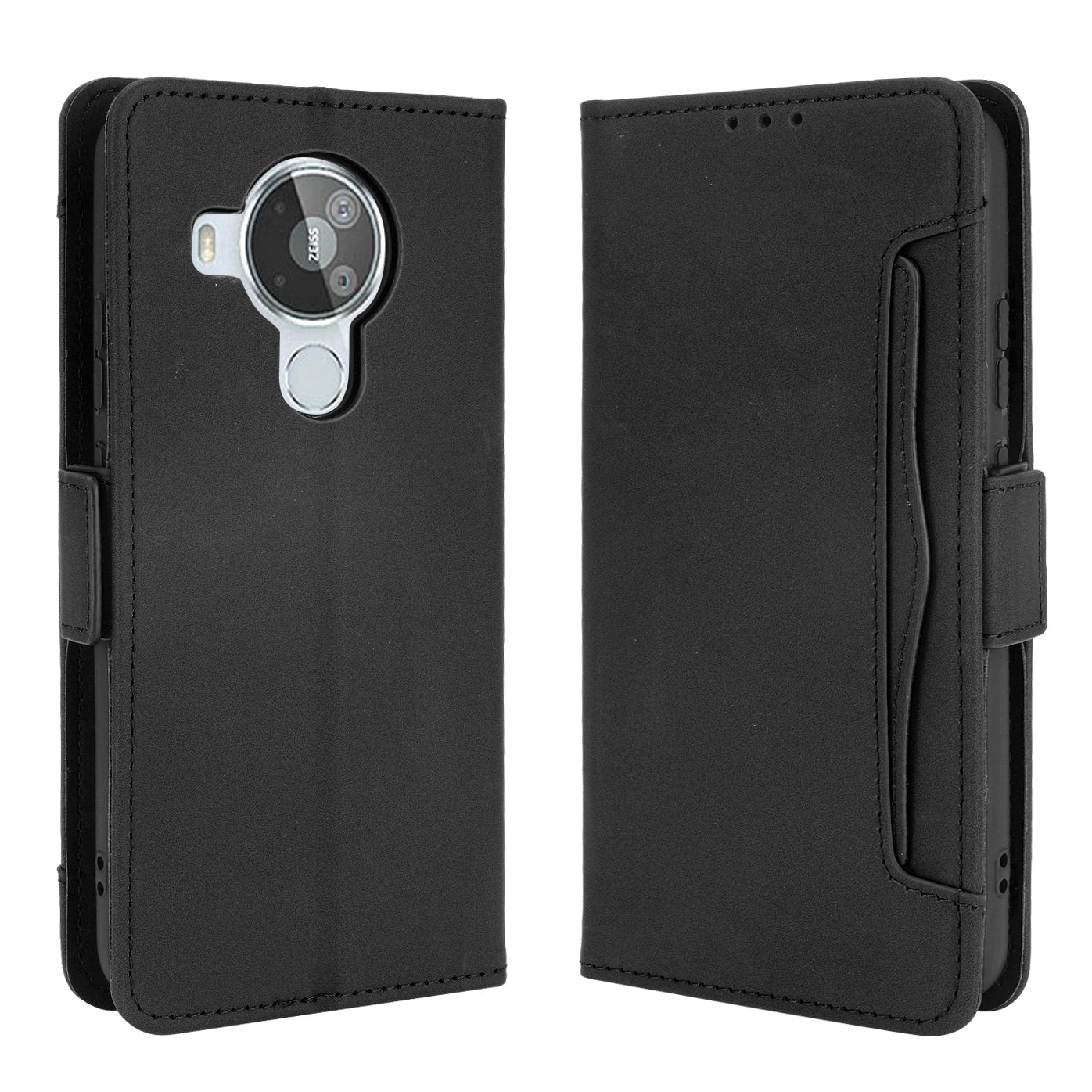 Leather Wallet Protective Case with Multiple Card Slots for Nokia 7.3