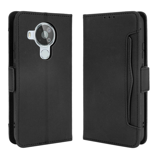 Leather Wallet Protective Case with Multiple Card Slots for Nokia 7.3