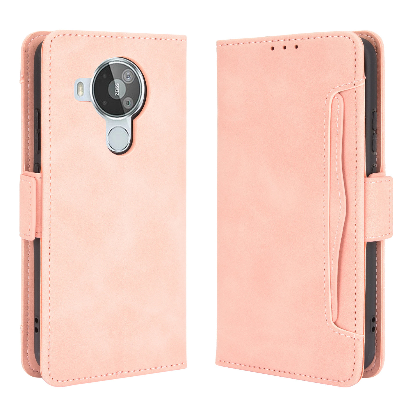Leather Wallet Protective Case with Multiple Card Slots for Nokia 7.3