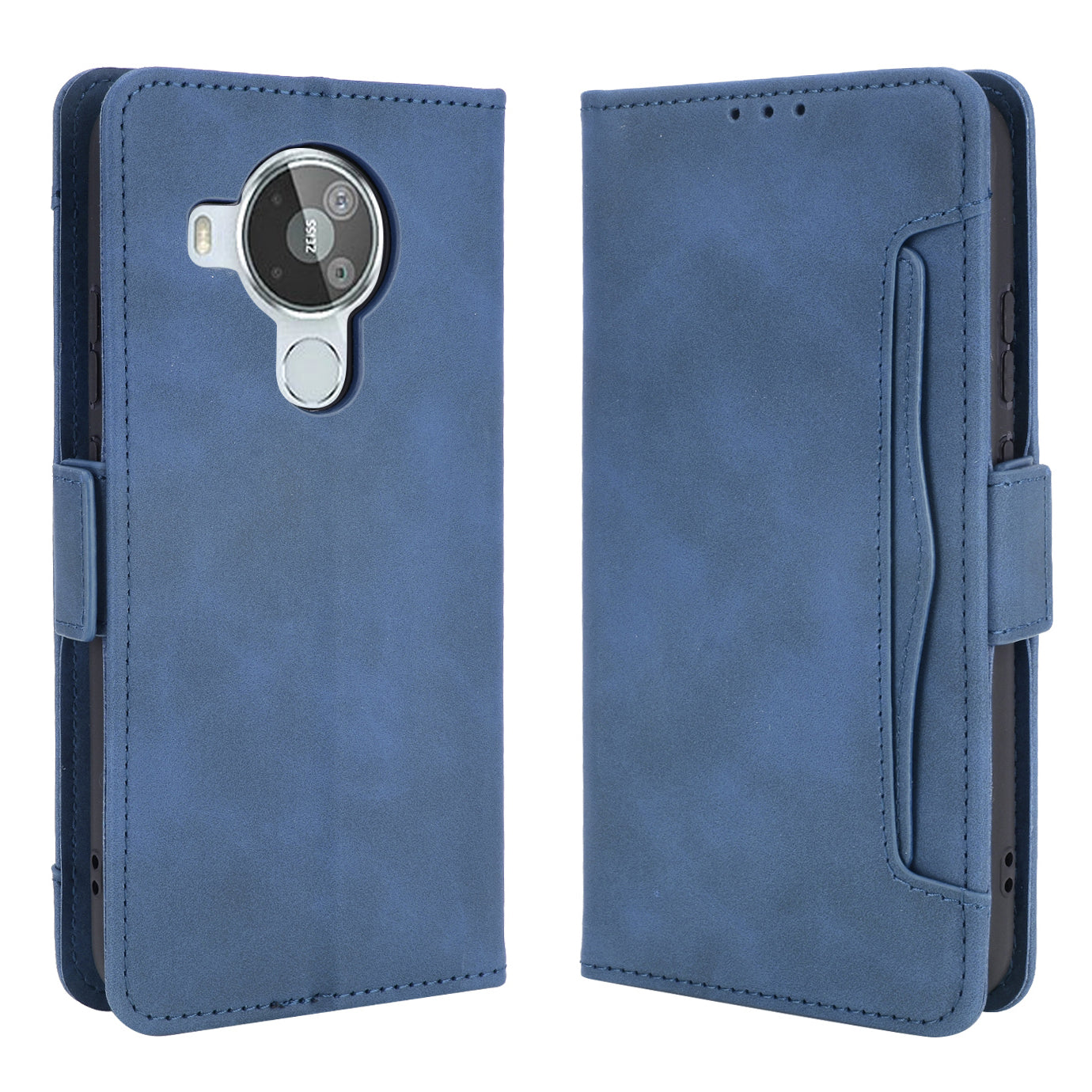 Leather Wallet Protective Case with Multiple Card Slots for Nokia 7.3