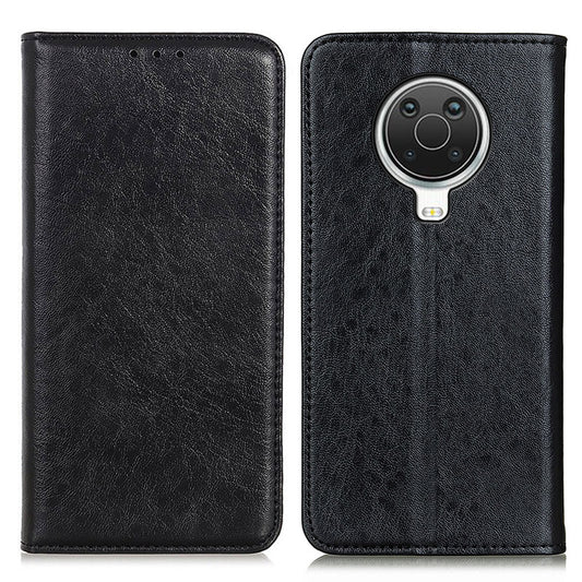 Crazy Horse Texture Auto-absorbed PU Leather Wallet Stand Phone Case Shell for Nokia 6.3 / G10 / G20