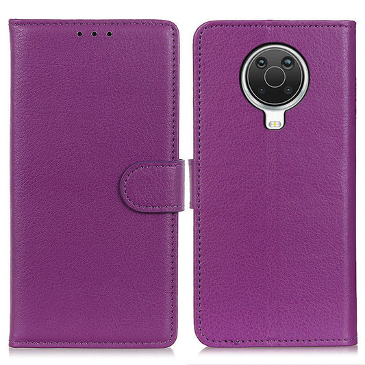 PU Leather Case Phone Protective Shell Litchi Skin Stand Cover for Nokia 6.3 / G10 / G20
