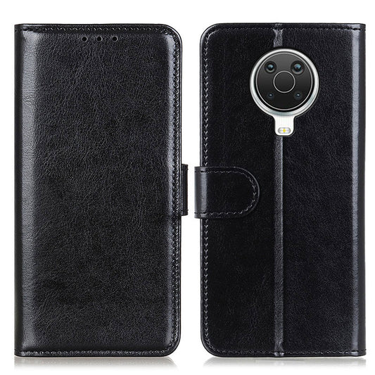 Crazy Horse Leather Wallet Stand Case Shell for Nokia 6.3 / G10 / G20