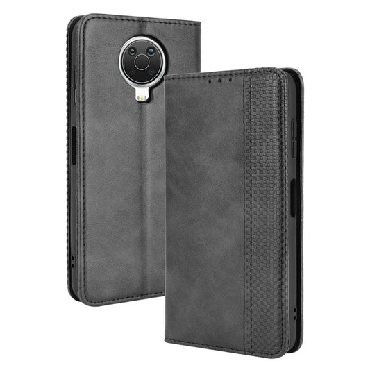 Vintage Style Phone Case Wallet Stand Magnetic Closure Leather Cover for Nokia G10/G20/6.3