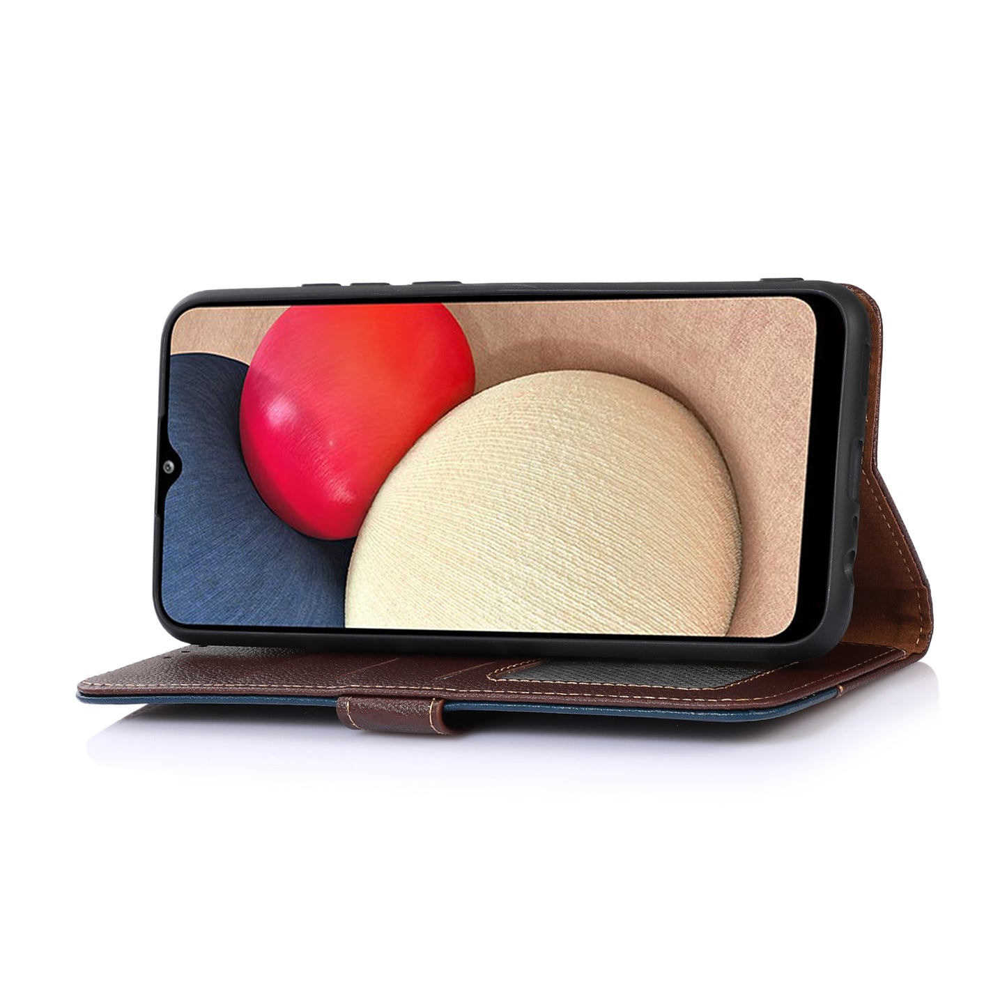 KHAZNEH RFID Anti-theft Swiping Function Design Leather Phone Case Litchi Skin Cover for Nokia X10/X20
