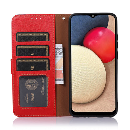 KHAZNEH RFID Anti-theft Swiping Function Design Leather Phone Case Litchi Skin Cover for Nokia X10/X20