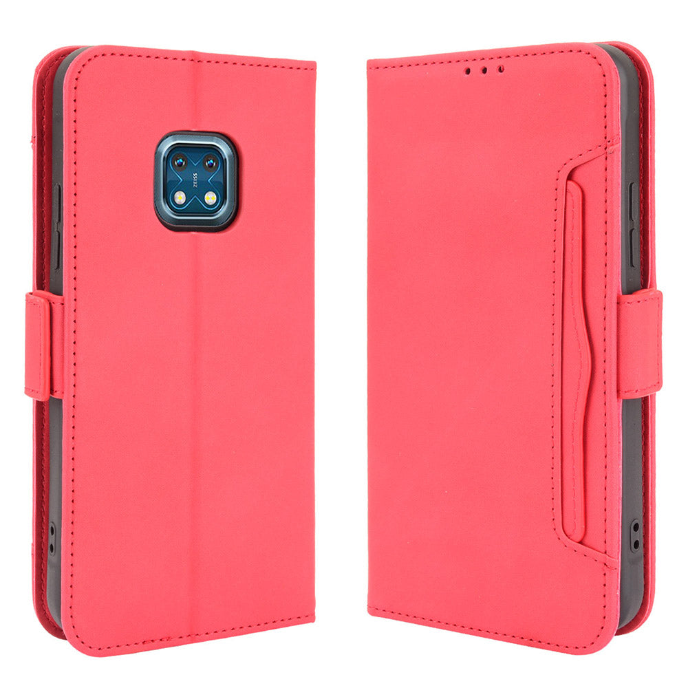 Full Protection Multi Card Holder Design Leather Phone Stand Case Cover Protector for Nokia XR20