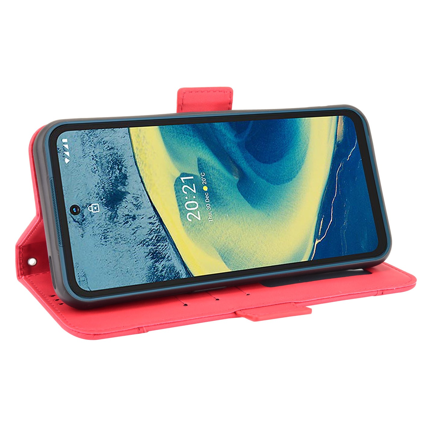 Full Protection Multi Card Holder Design Leather Phone Stand Case Cover Protector for Nokia XR20