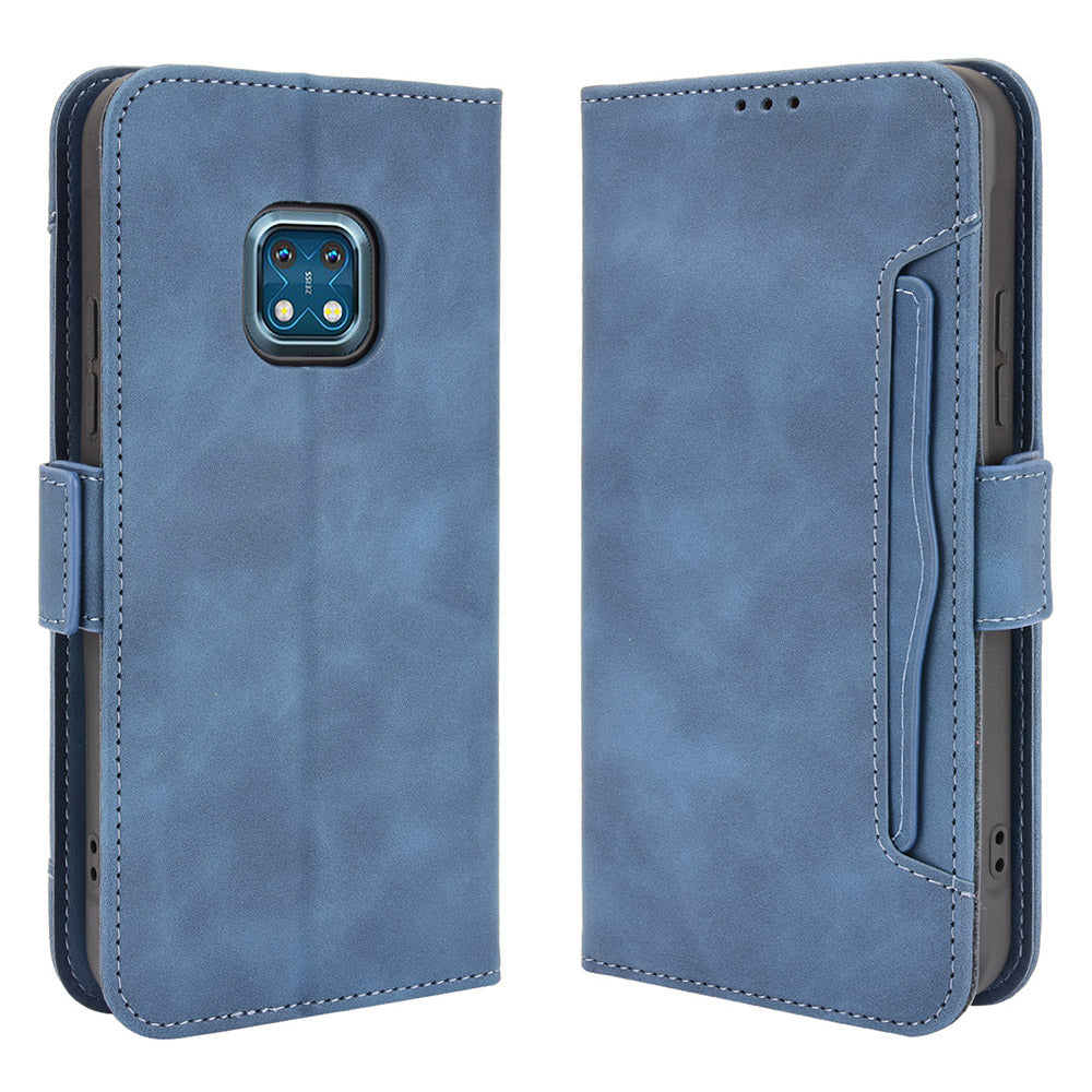 Full Protection Multi Card Holder Design Leather Phone Stand Case Cover Protector for Nokia XR20