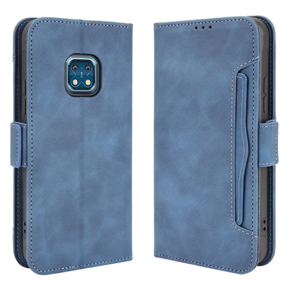 Full Protection Multi Card Holder Design Leather Phone Stand Case Cover Protector for Nokia XR20