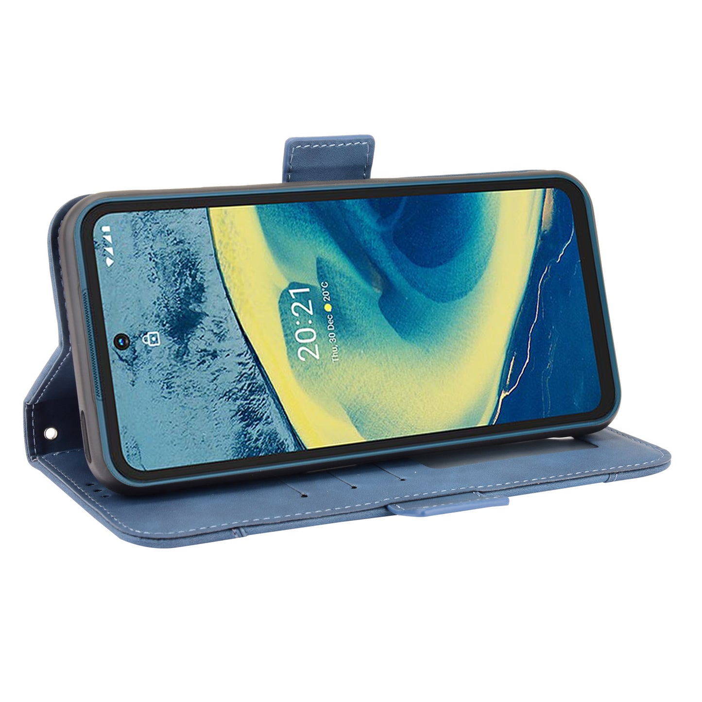 Full Protection Multi Card Holder Design Leather Phone Stand Case Cover Protector for Nokia XR20