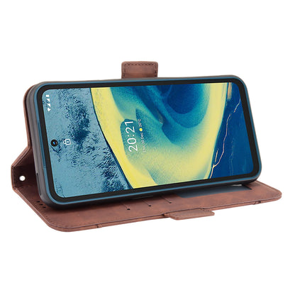 Full Protection Multi Card Holder Design Leather Phone Stand Case Cover Protector for Nokia XR20