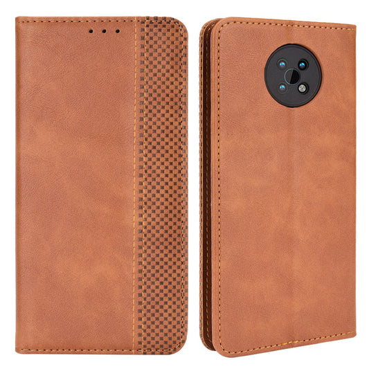 Retro Textured Surface For Nokia G50 Phone Leather Case Shockproof Leather Phone Wallet Stand Cover
