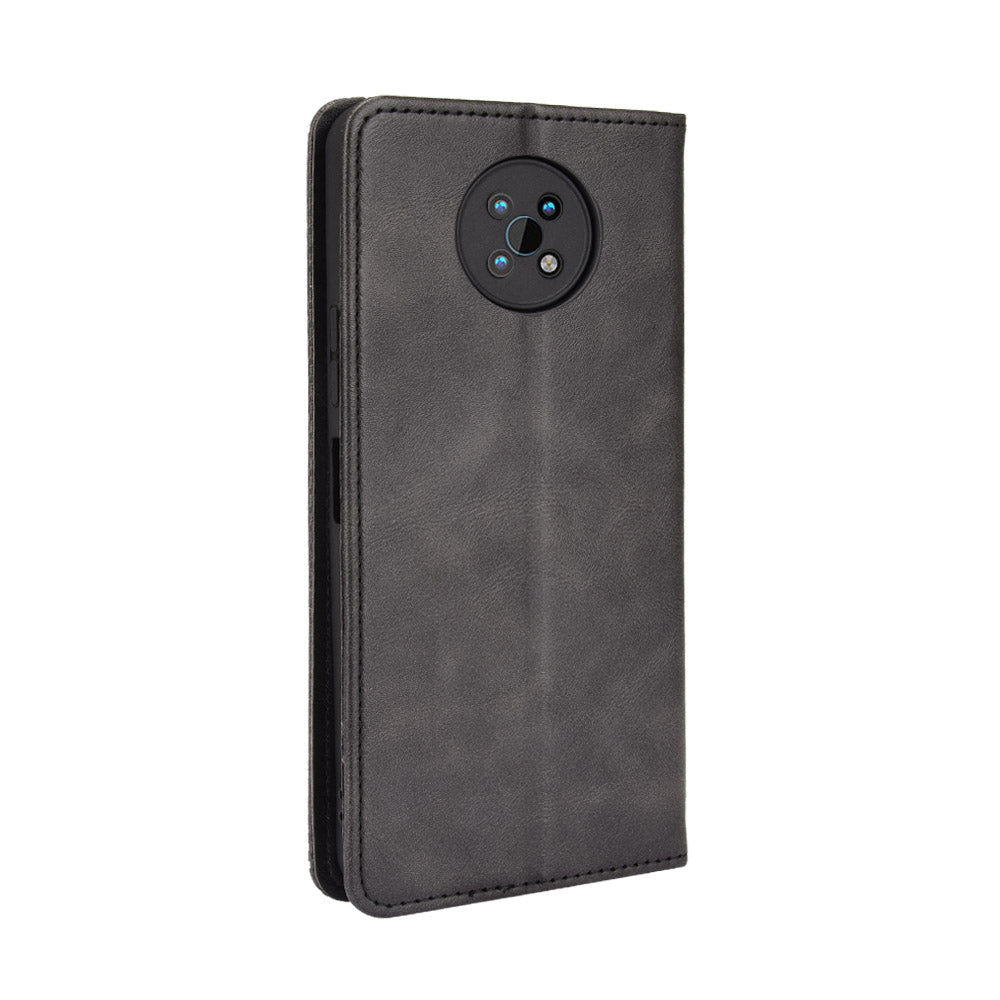 Retro Textured Surface For Nokia G50 Phone Leather Case Shockproof Leather Phone Wallet Stand Cover