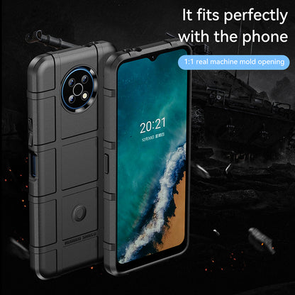 Drop Tested Rugged Square Grid Design Thickened Smooth TPU Protective Phone Cover for Nokia G50