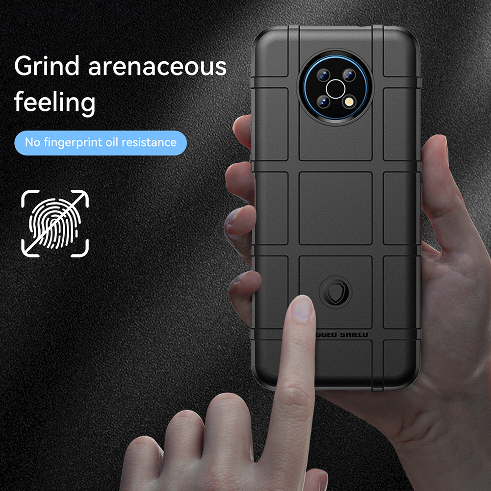 Drop Tested Rugged Square Grid Design Thickened Smooth TPU Protective Phone Cover for Nokia G50
