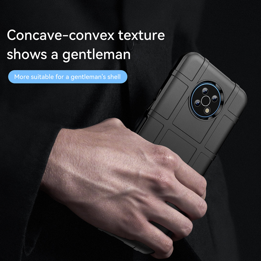 Drop Tested Rugged Square Grid Design Thickened Smooth TPU Protective Phone Cover for Nokia G50