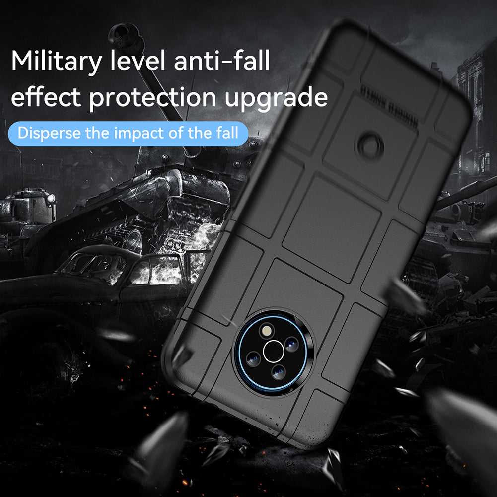 Drop Tested Rugged Square Grid Design Thickened Smooth TPU Protective Phone Cover for Nokia G50