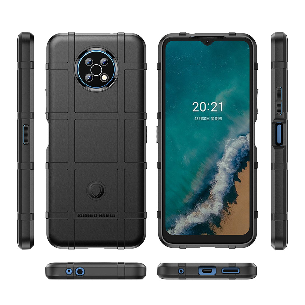 Drop Tested Rugged Square Grid Design Thickened Smooth TPU Protective Phone Cover for Nokia G50