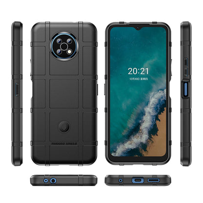 Drop Tested Rugged Square Grid Design Thickened Smooth TPU Protective Phone Cover for Nokia G50