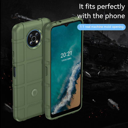 Drop Tested Rugged Square Grid Design Thickened Smooth TPU Protective Phone Cover for Nokia G50