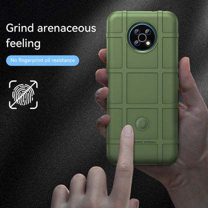 Drop Tested Rugged Square Grid Design Thickened Smooth TPU Protective Phone Cover for Nokia G50