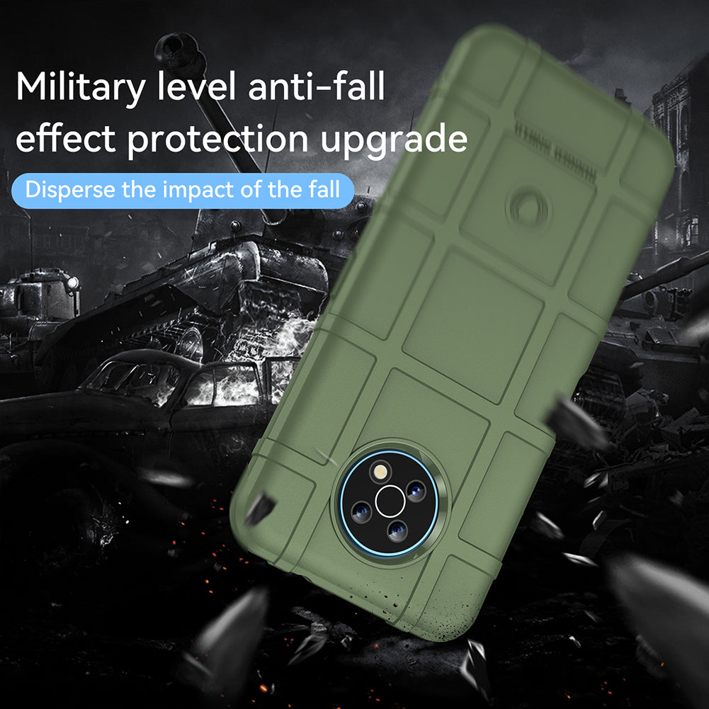 Drop Tested Rugged Square Grid Design Thickened Smooth TPU Protective Phone Cover for Nokia G50