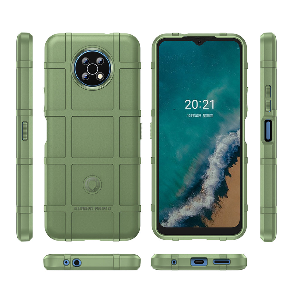 Drop Tested Rugged Square Grid Design Thickened Smooth TPU Protective Phone Cover for Nokia G50