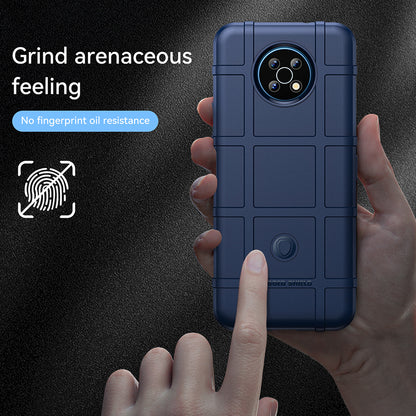 Drop Tested Rugged Square Grid Design Thickened Smooth TPU Protective Phone Cover for Nokia G50