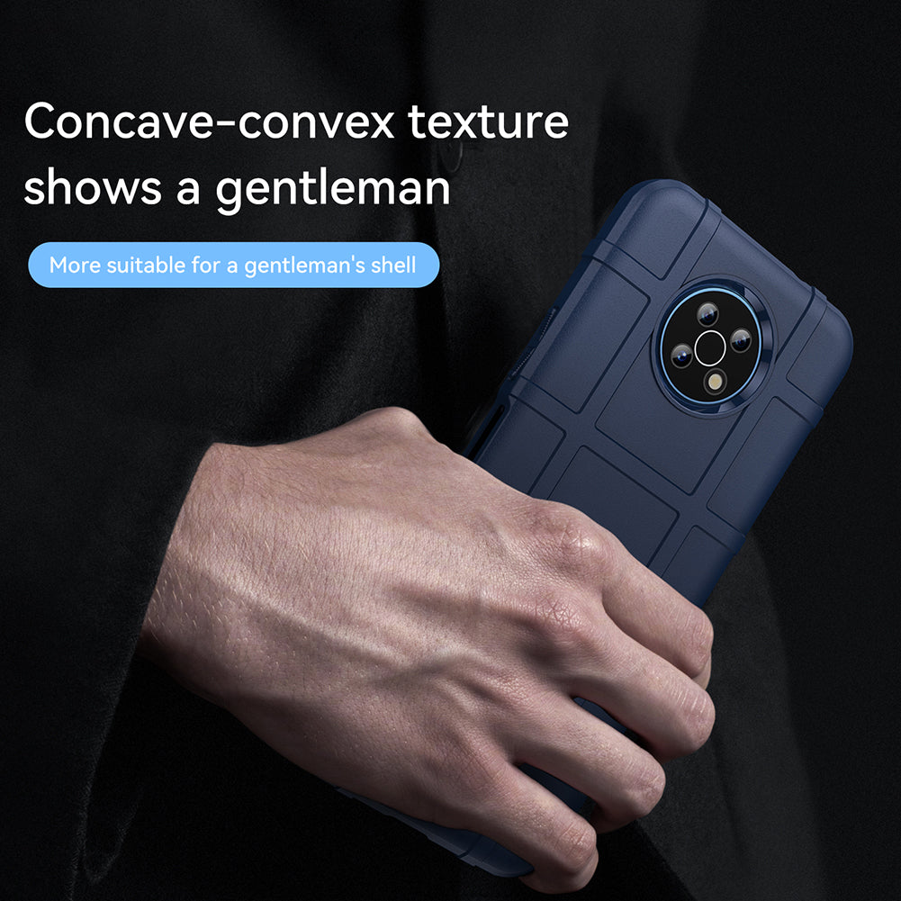 Drop Tested Rugged Square Grid Design Thickened Smooth TPU Protective Phone Cover for Nokia G50