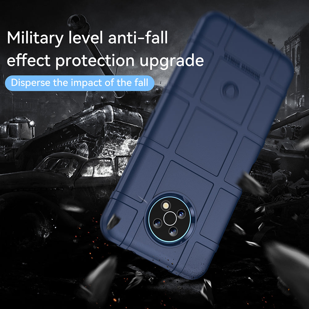 Drop Tested Rugged Square Grid Design Thickened Smooth TPU Protective Phone Cover for Nokia G50