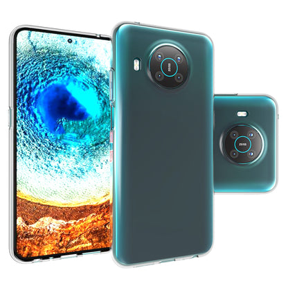 10Pcs/Pack Anti-yellowing Scratch-resistant TPU Phone Case Inner Watermark-Free Phone Covering for Nokia X20 / X10