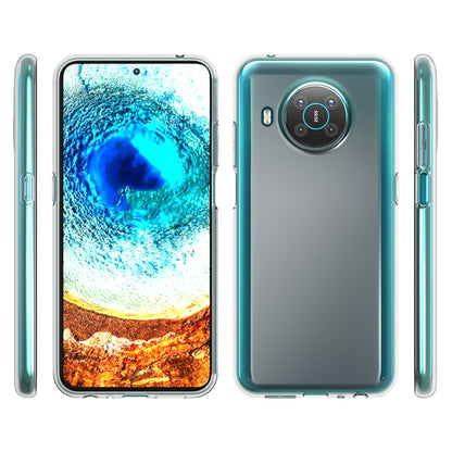 10Pcs/Pack Anti-yellowing Scratch-resistant TPU Phone Case Inner Watermark-Free Phone Covering for Nokia X20 / X10