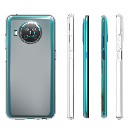 10Pcs/Pack Anti-yellowing Scratch-resistant TPU Phone Case Inner Watermark-Free Phone Covering for Nokia X20 / X10