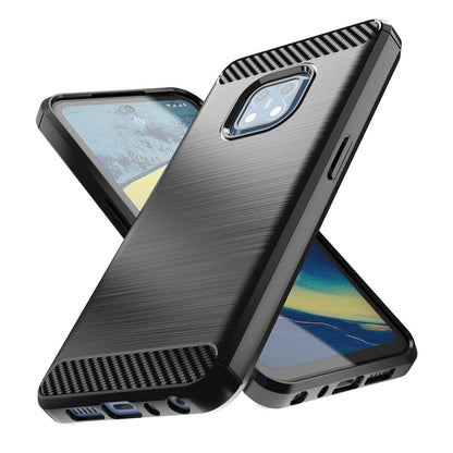 1.8mm Carbon Fiber Texture Brushed Surface TPU Case Freely Twisted Super Thin Phone Cover for Nokia XR20