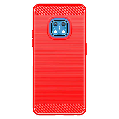 1.8mm Carbon Fiber Texture Brushed Surface TPU Case Freely Twisted Super Thin Phone Cover for Nokia XR20