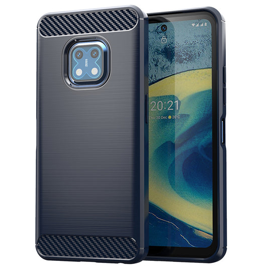 1.8mm Carbon Fiber Texture Brushed Surface TPU Case Freely Twisted Super Thin Phone Cover for Nokia XR20