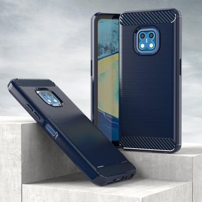 1.8mm Carbon Fiber Texture Brushed Surface TPU Case Freely Twisted Super Thin Phone Cover for Nokia XR20