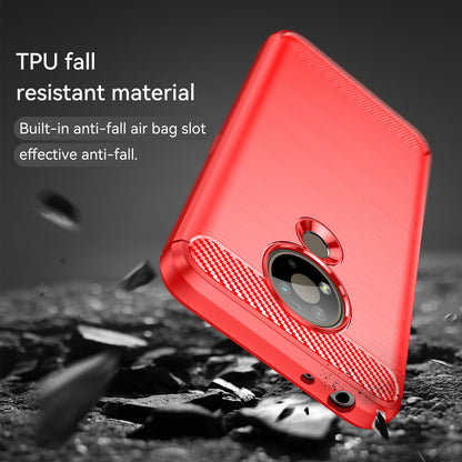 1.8mm Super Thin Carbon Fiber Texture Brushed Surface TPU Case Bendable Phone Cover for Nokia 3.4