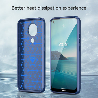1.8mm Super Thin Carbon Fiber Texture Brushed Surface TPU Case Bendable Phone Cover for Nokia 3.4