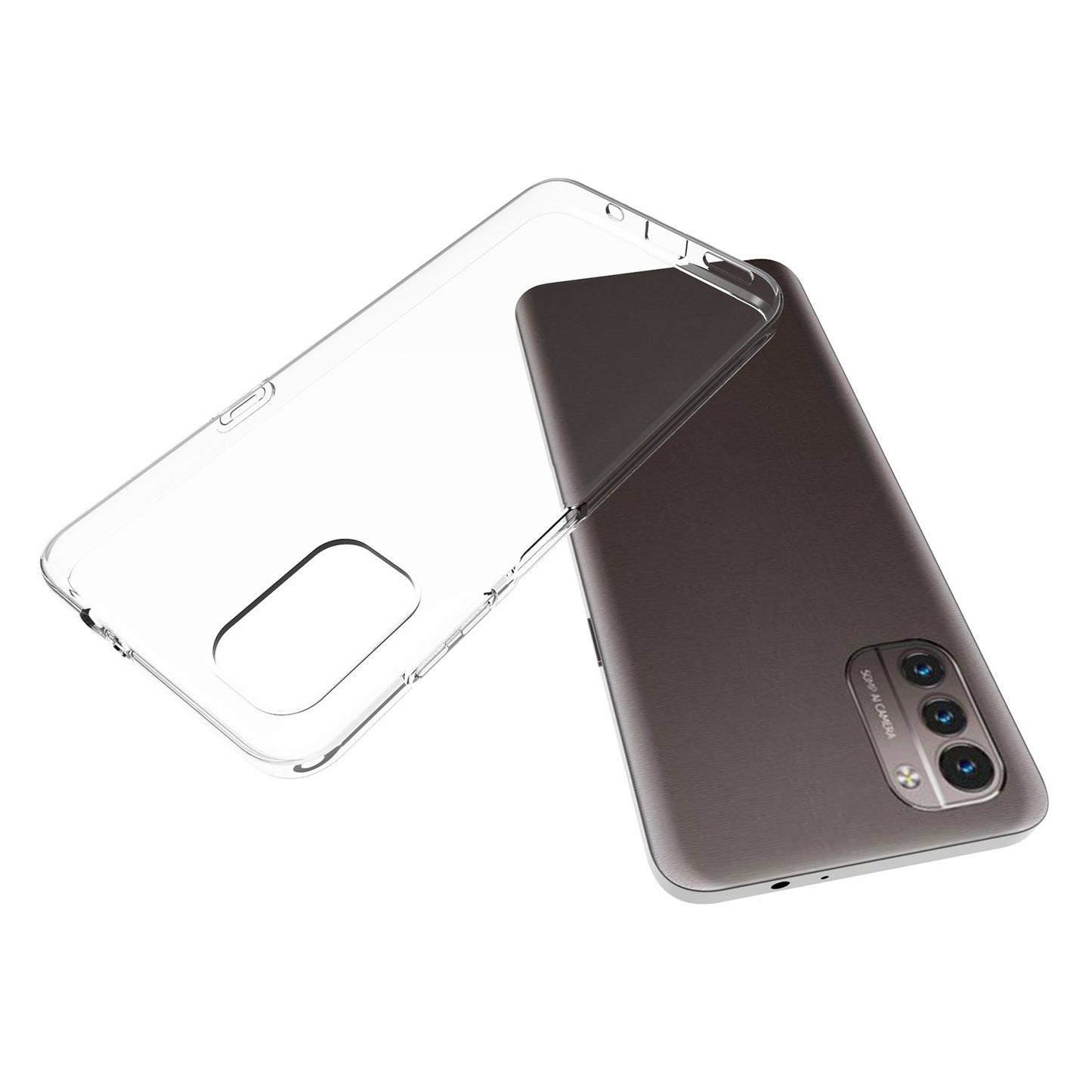 10Pcs/Pack Protective Case for Nokia G21, Clear TPU Precise Cutouts Inner Watermark-Free Anti-Drop Phone Cover