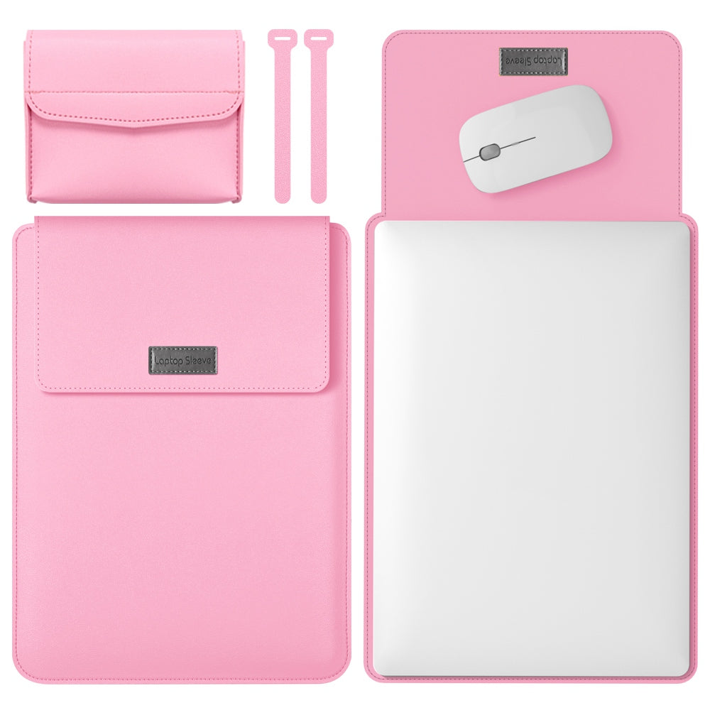13-inch Universal Large Capacity Leather Protective Case Bag for Phone Tablets