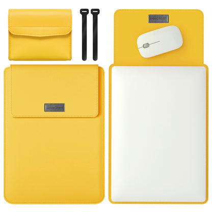 13-inch Universal Large Capacity Leather Protective Case Bag for Phone Tablets