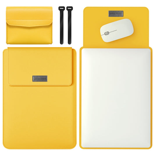 13-inch Universal Large Capacity Leather Protective Case Bag for Phone Tablets